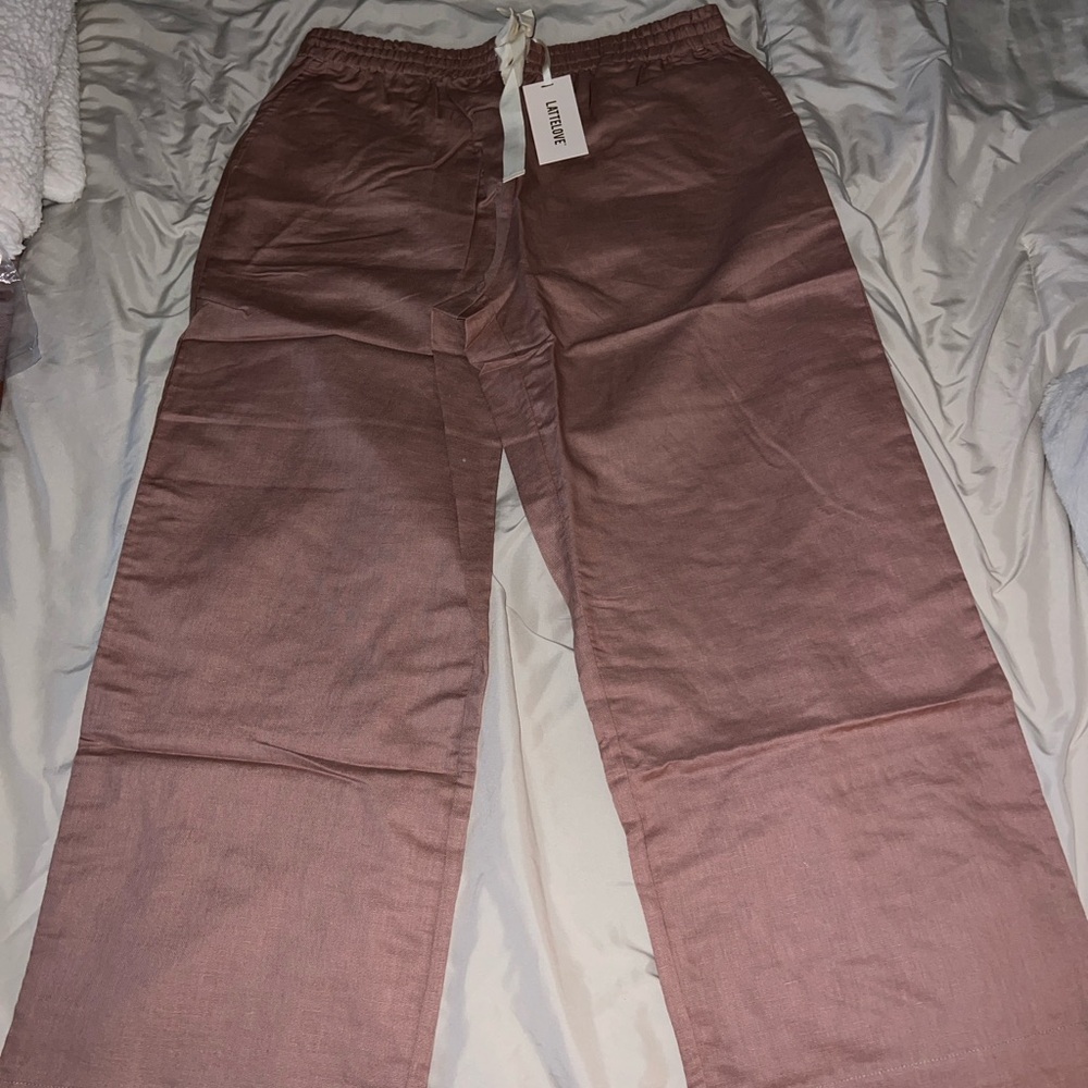 Latte Love Linen Lounge Pant Medium